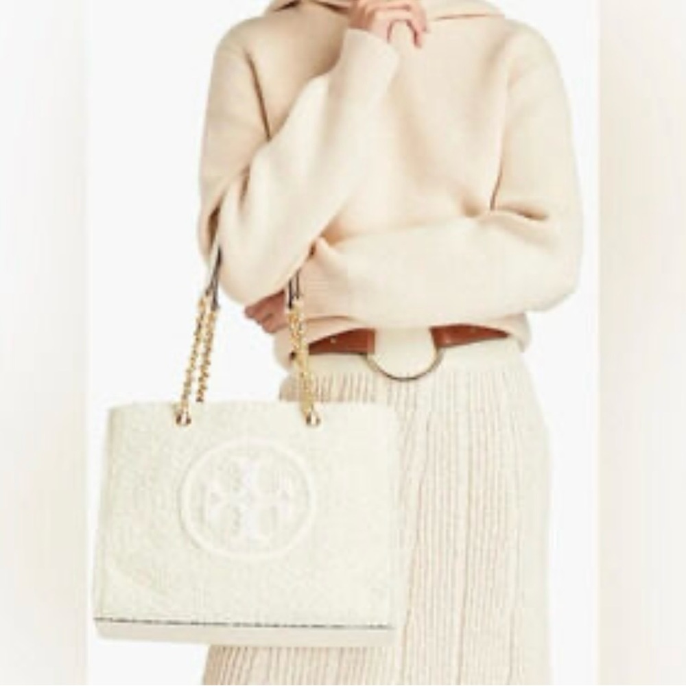 Tory Burch Ella Boucle Tote Bag - Picture 2 of 13